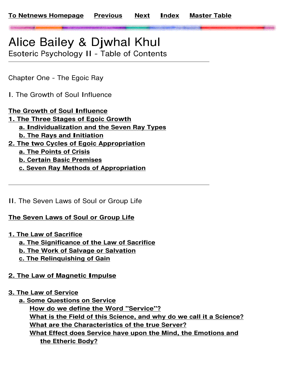 Alice Bailey - Esoteric Phychology II cover