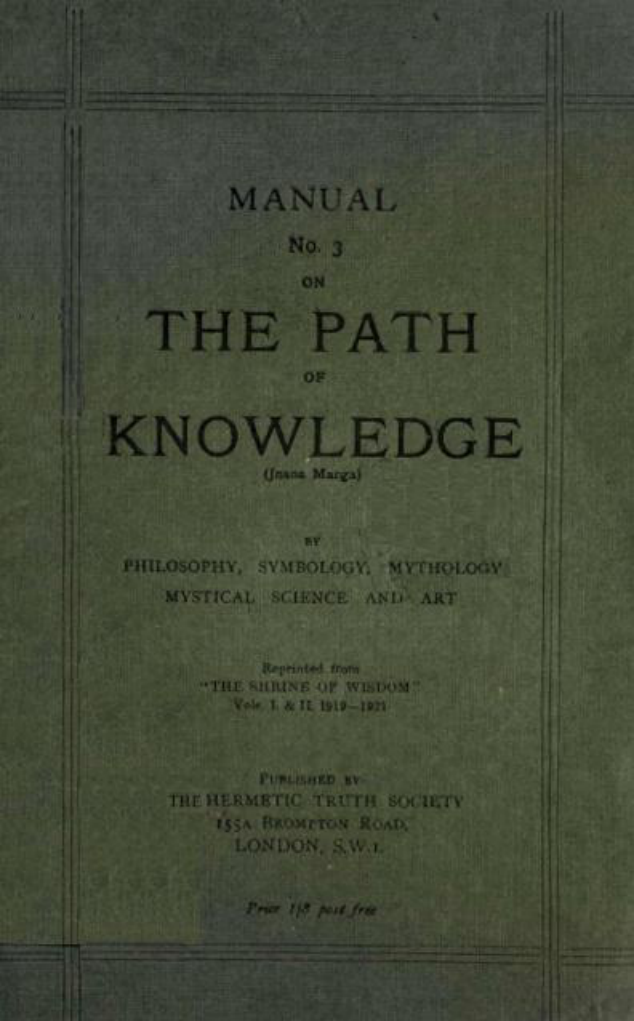 Jnana Marga No. 3 - Hermetic Truth Society cover