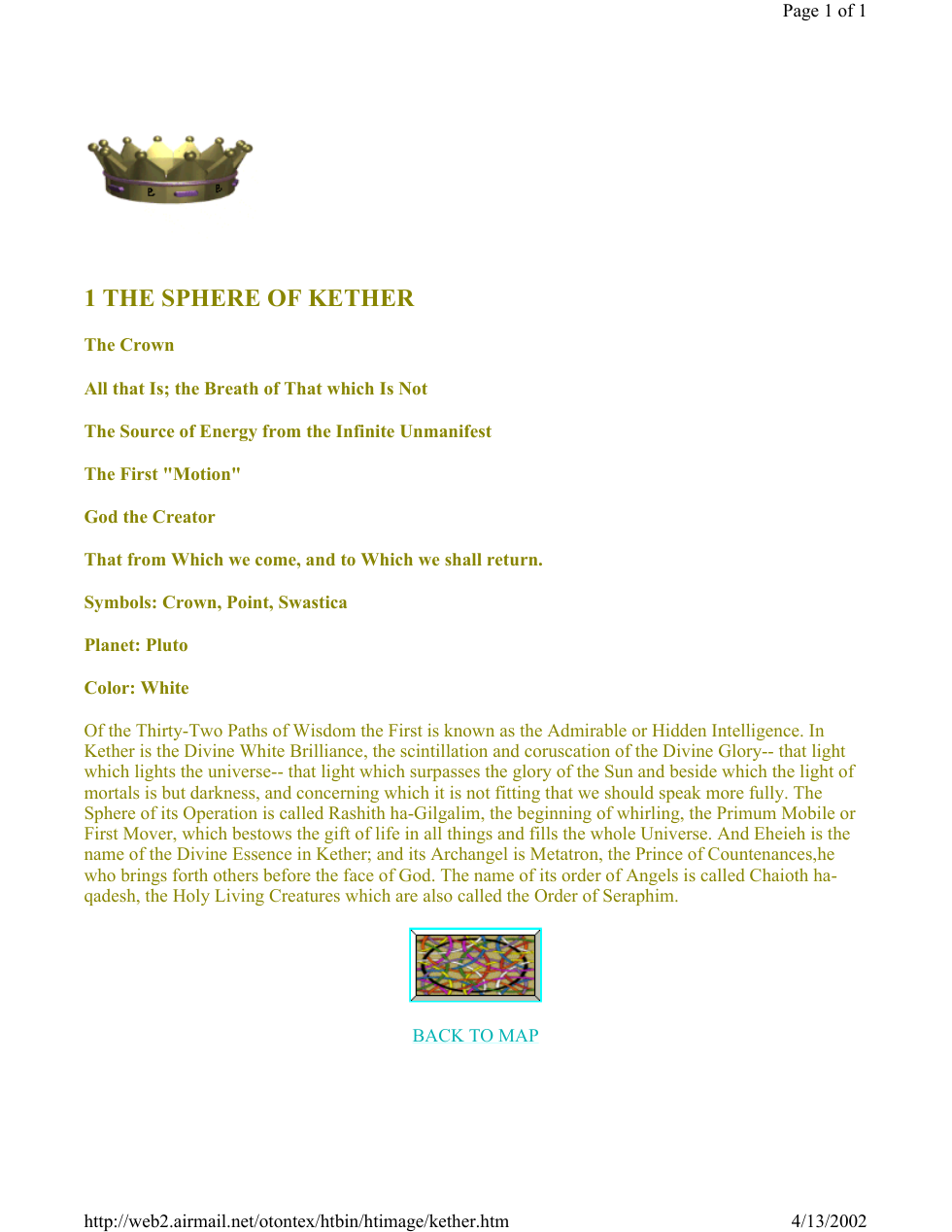 Sphere of 1 Kether cover
