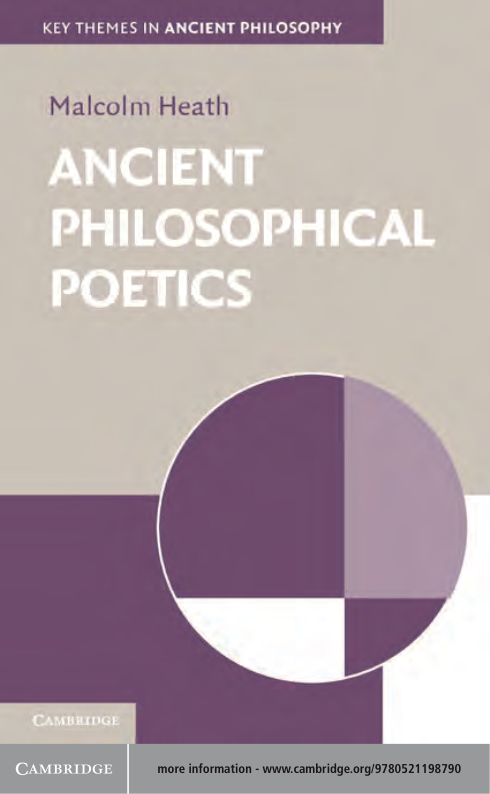 Ancient Philosophical Poetics cover