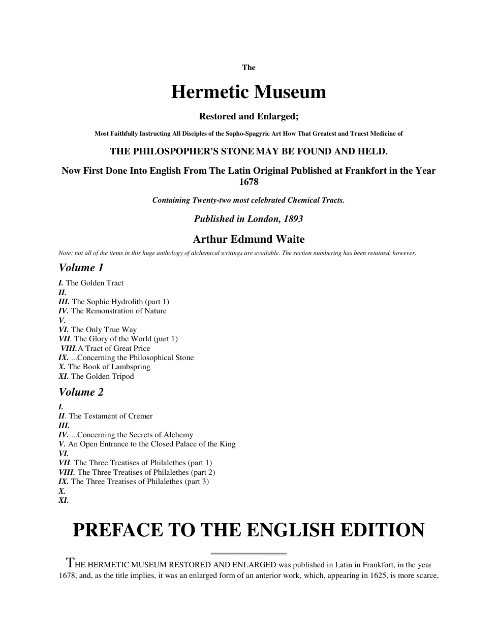 Hermetic Museum cover