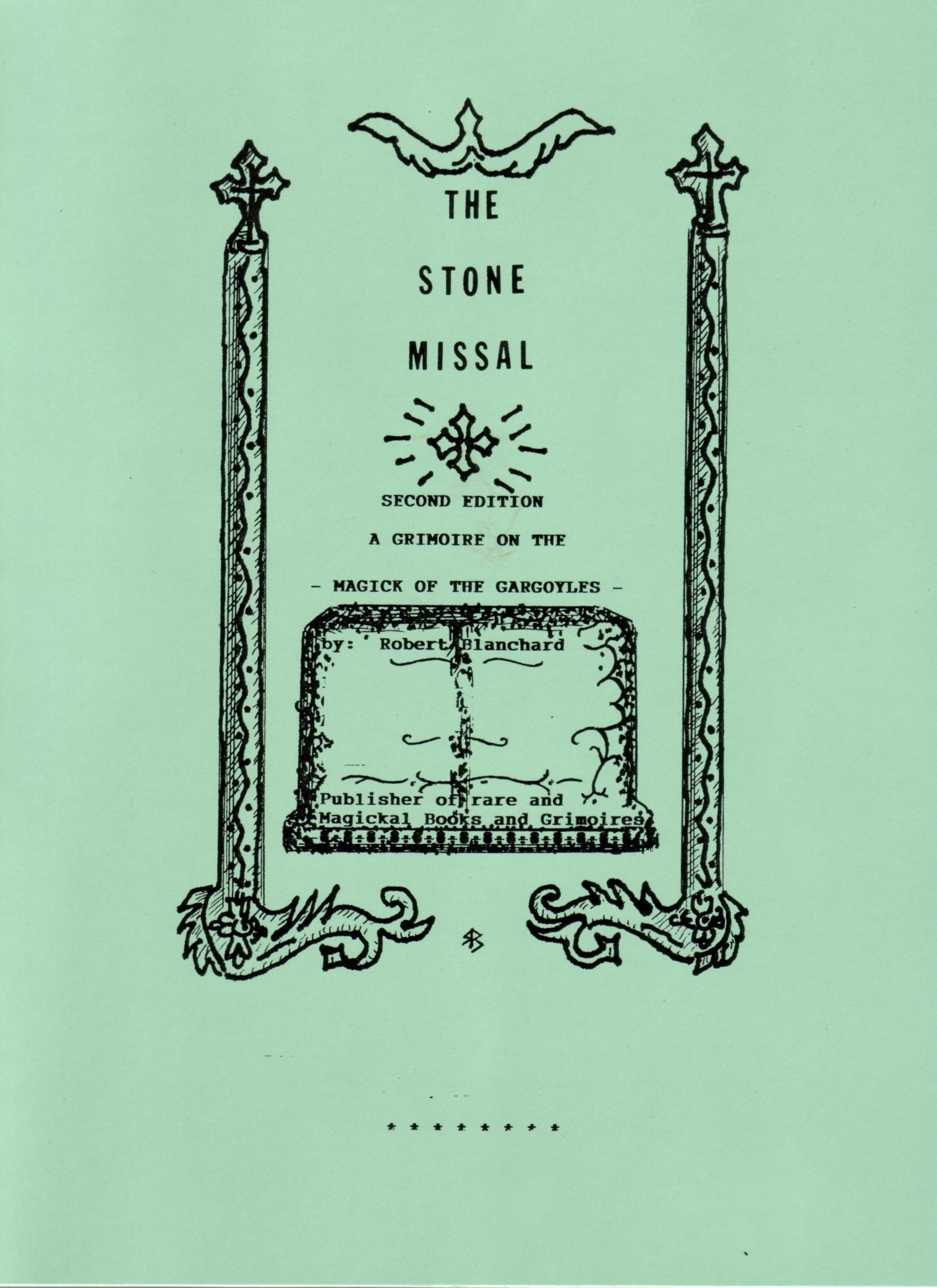 Robert Blanchard - The Stone Missal - Also Known as Gargoyle Magic (1992) [1 Scan - 1 pdf] cover