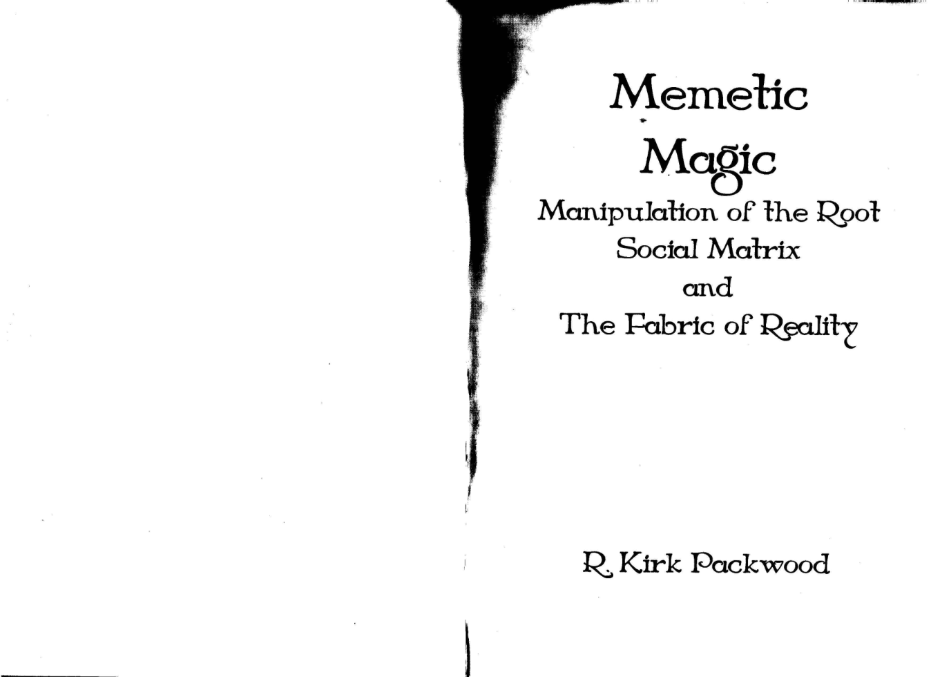 Packwood - Memetic Magic cover