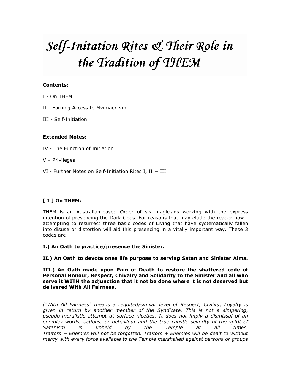Self Initiation Requirements Mvimaedivm cover
