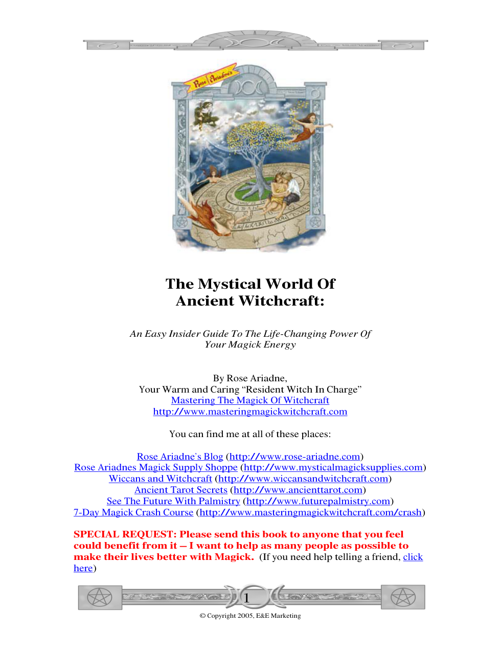 Witchcraft Free Book cover