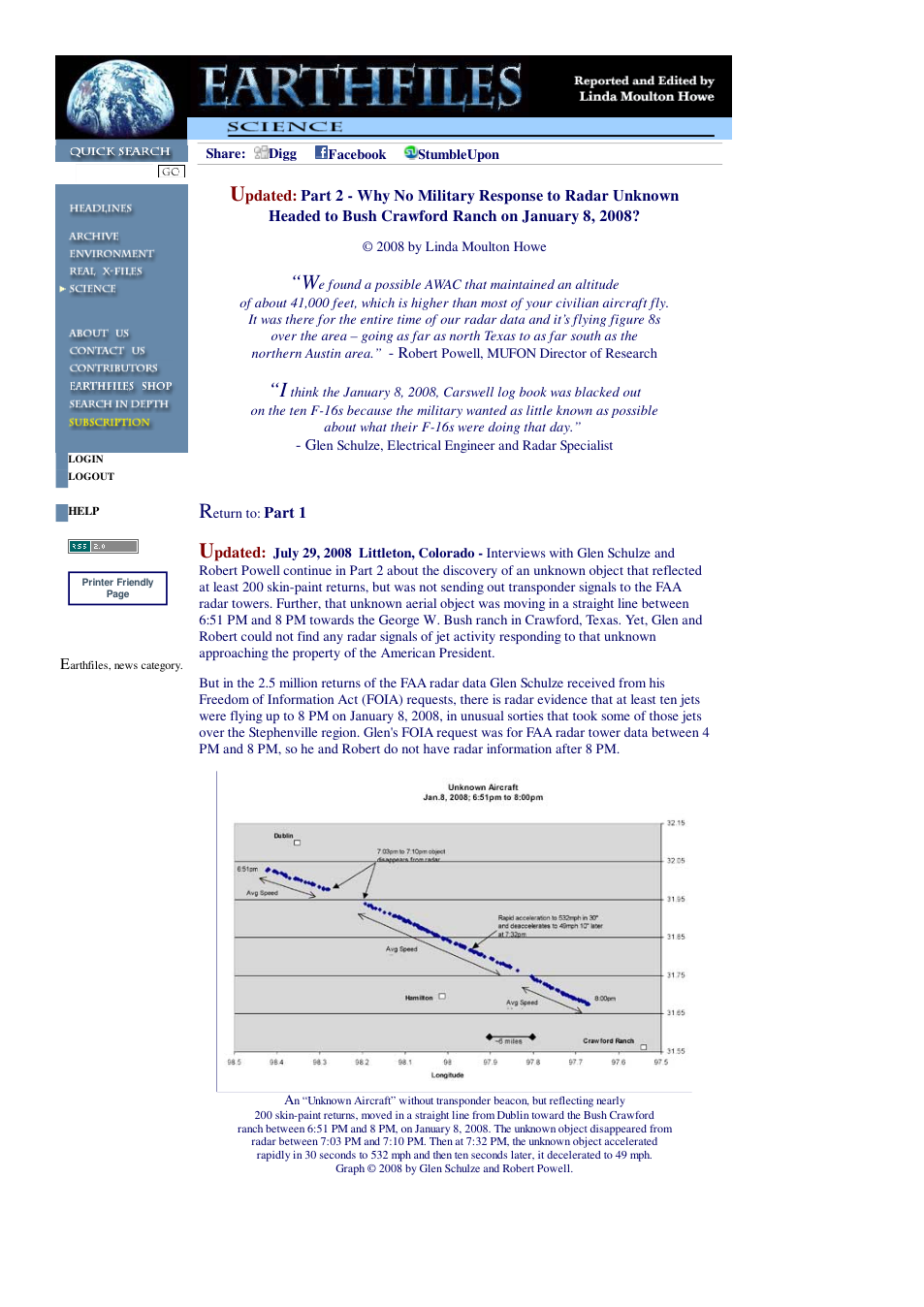 07 28 2008 Part 2 Why No Military Response to Radar Unknown Headed to Bush Crawford Ranch on January 8, 2008 cover