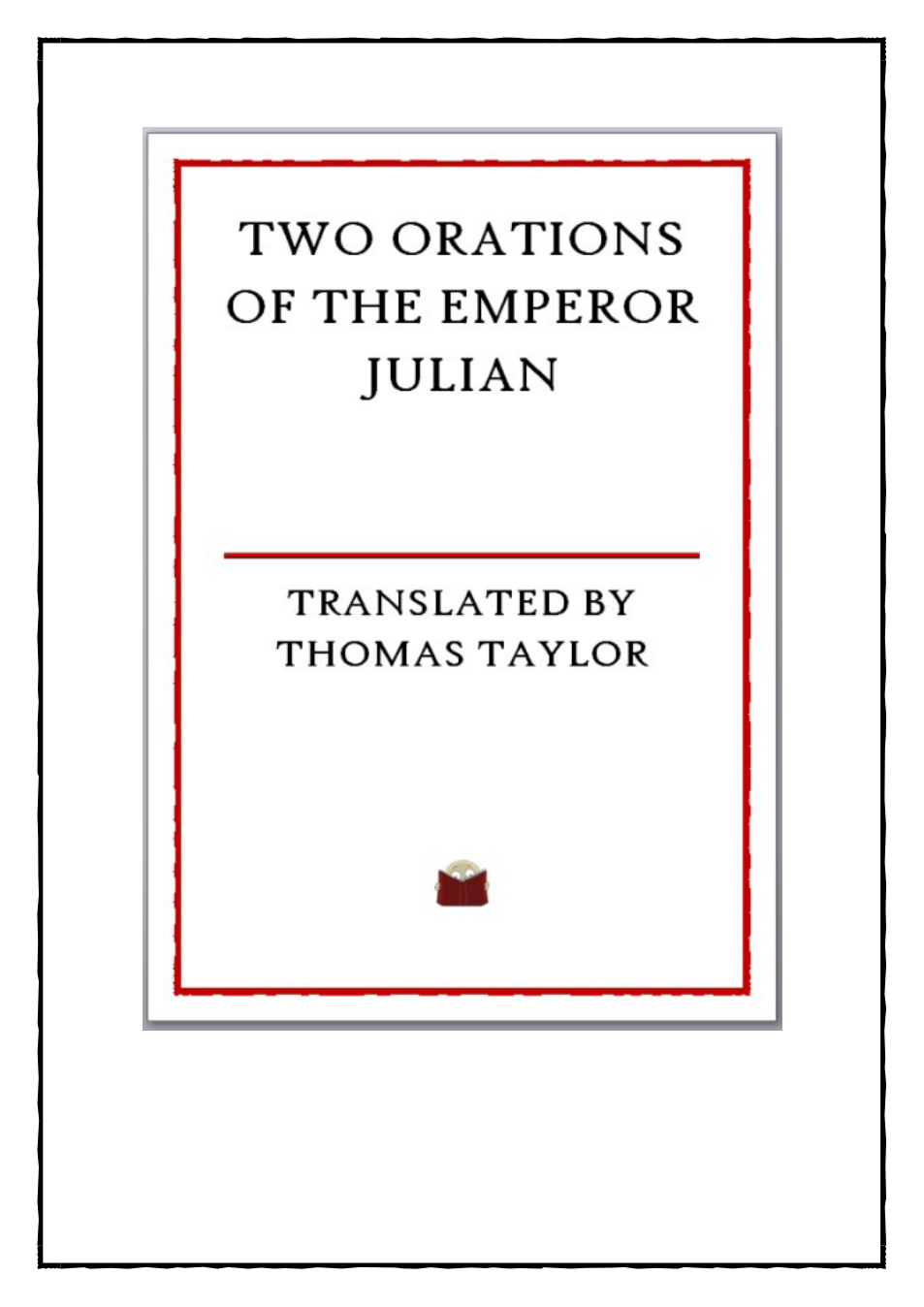 two-orations-of-the-emperor-julian cover