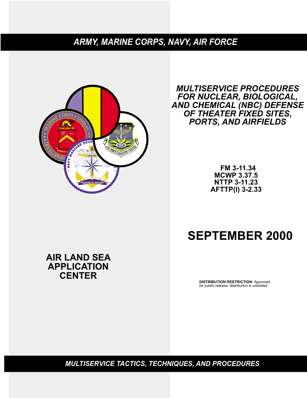 US Multiserv - NBC Defense - Fixed Sites 2000 233p. cover