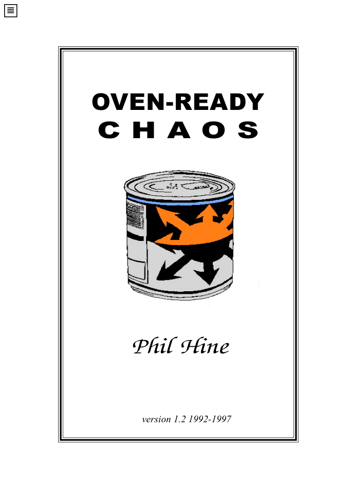 Phil Hine - Oven Ready Chaos cover