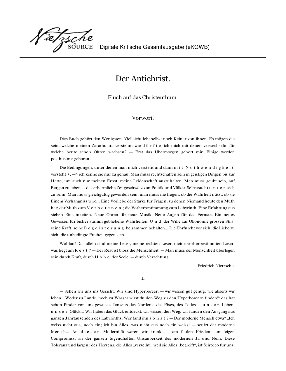 Der Antichrist cover