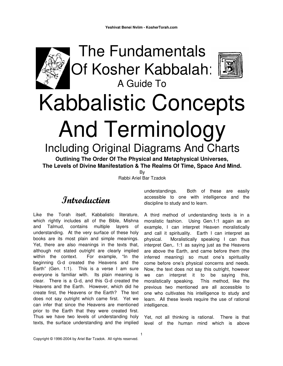 Fundamentals of Kosher Kabbalah cover