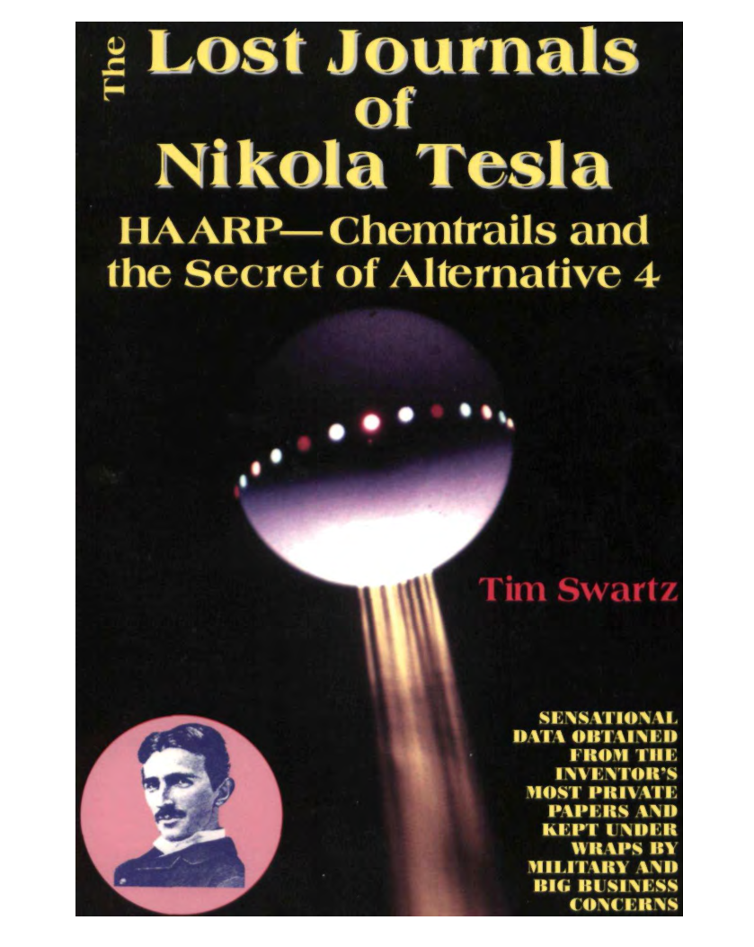 Lost Journals Of Nikola Tesla cover