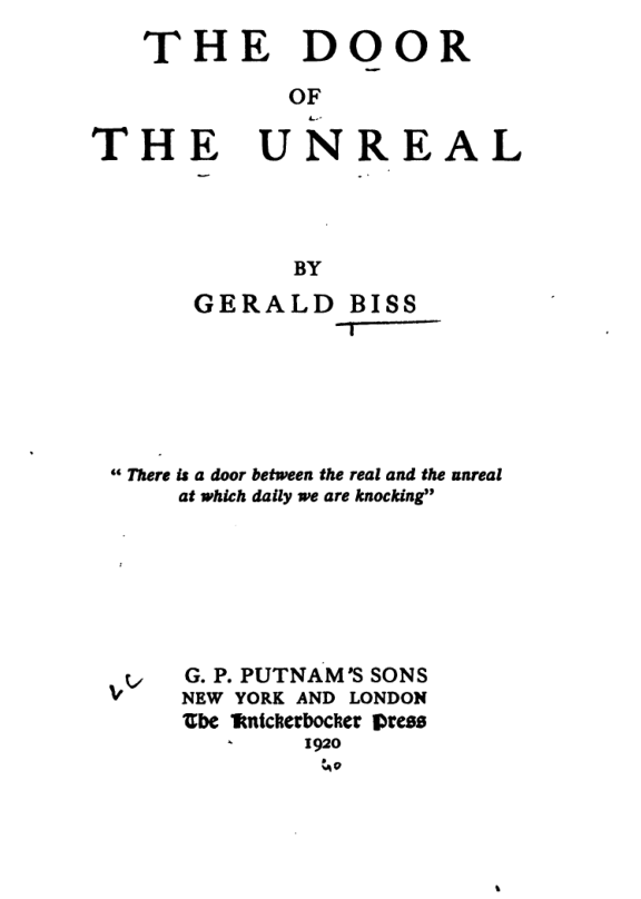 The Door of the Unreal cover