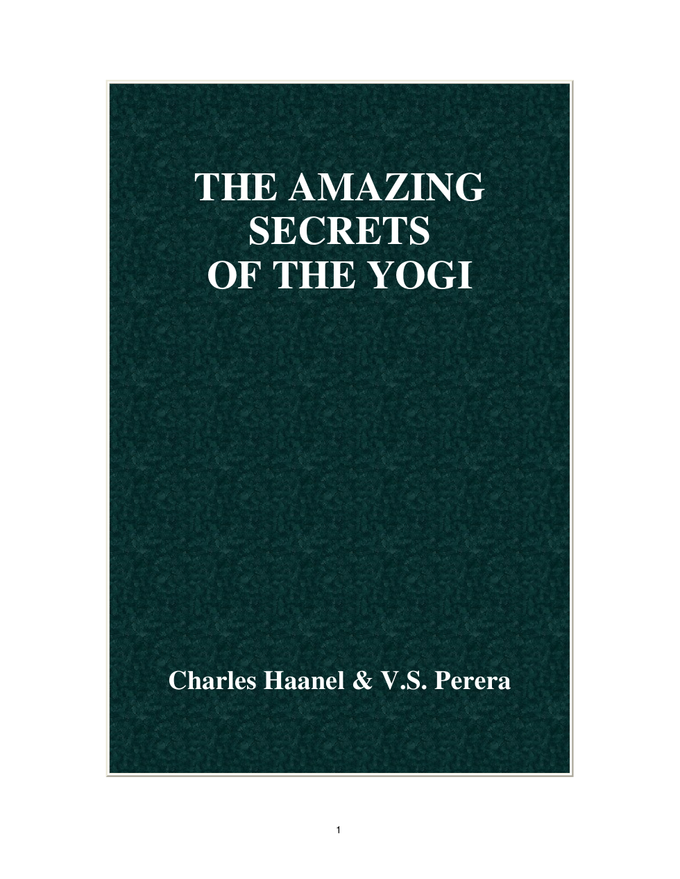 Amazing Secrets Of The Yogi cover