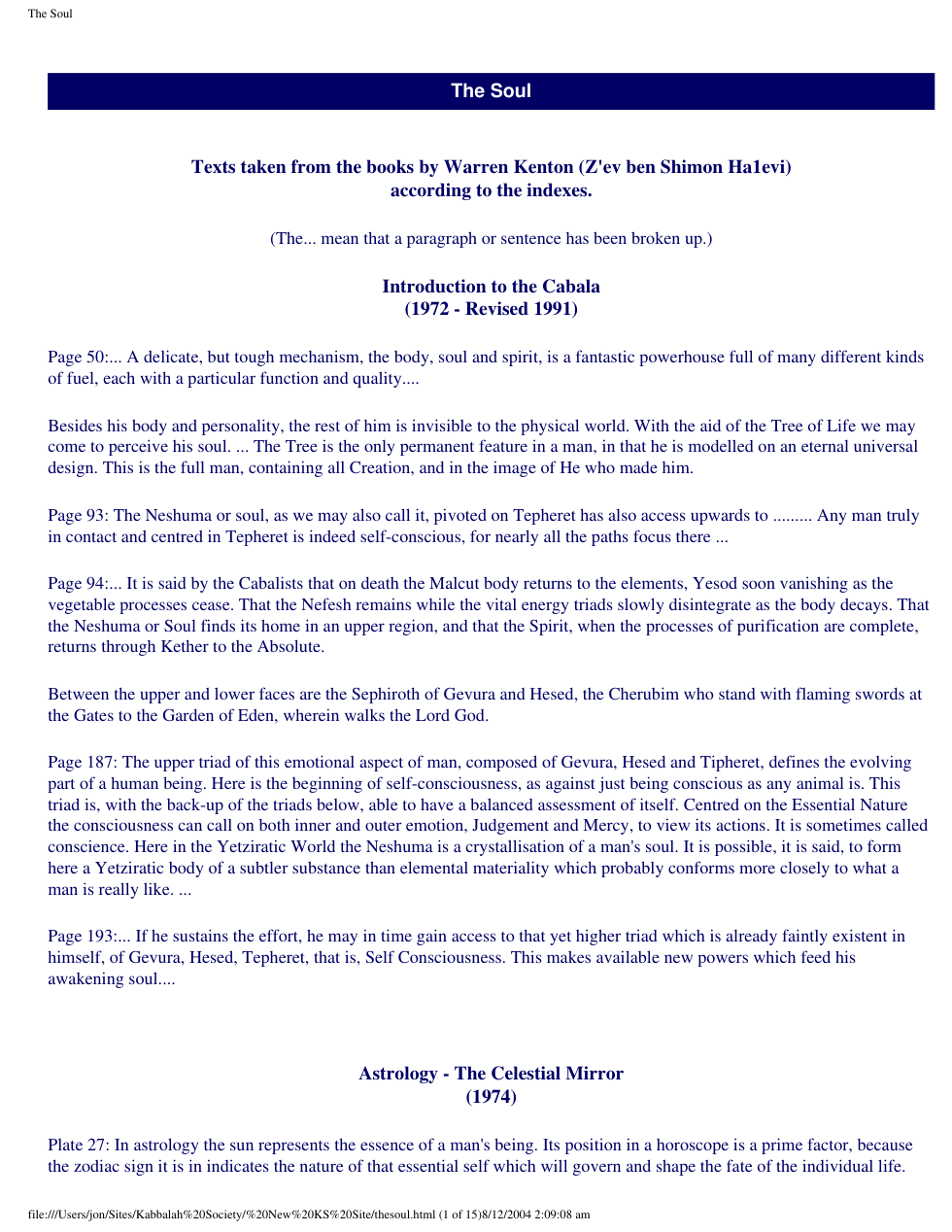Extracts From all Books Relating to the Soul cover