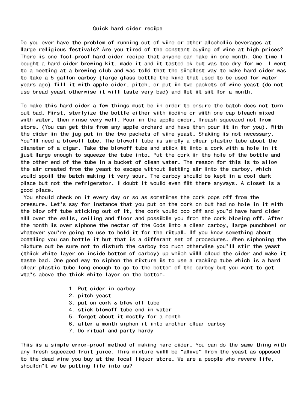 Hard Cider Recipe cover