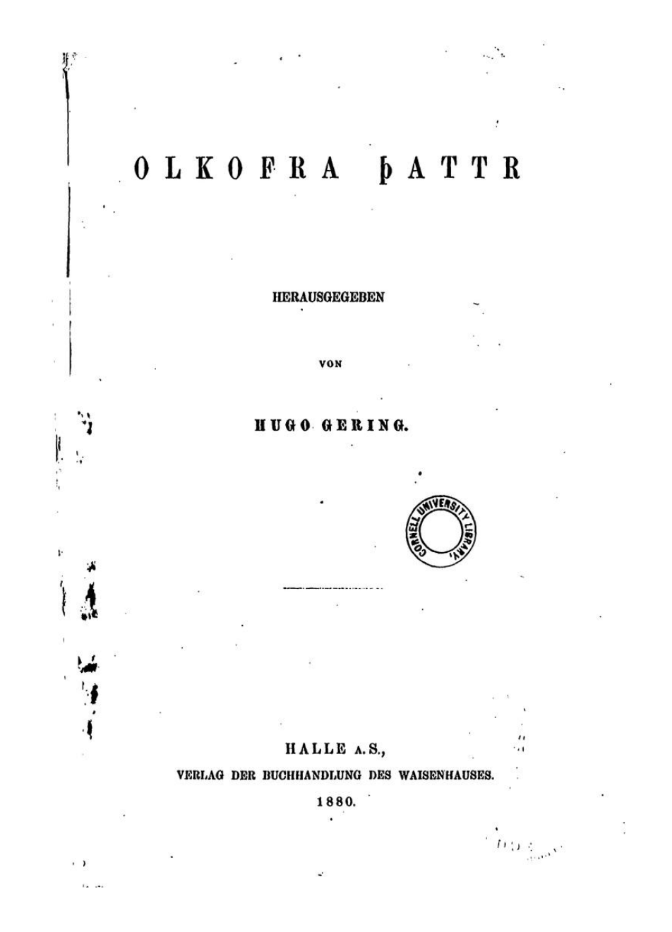 Ölkofra þáttr cover