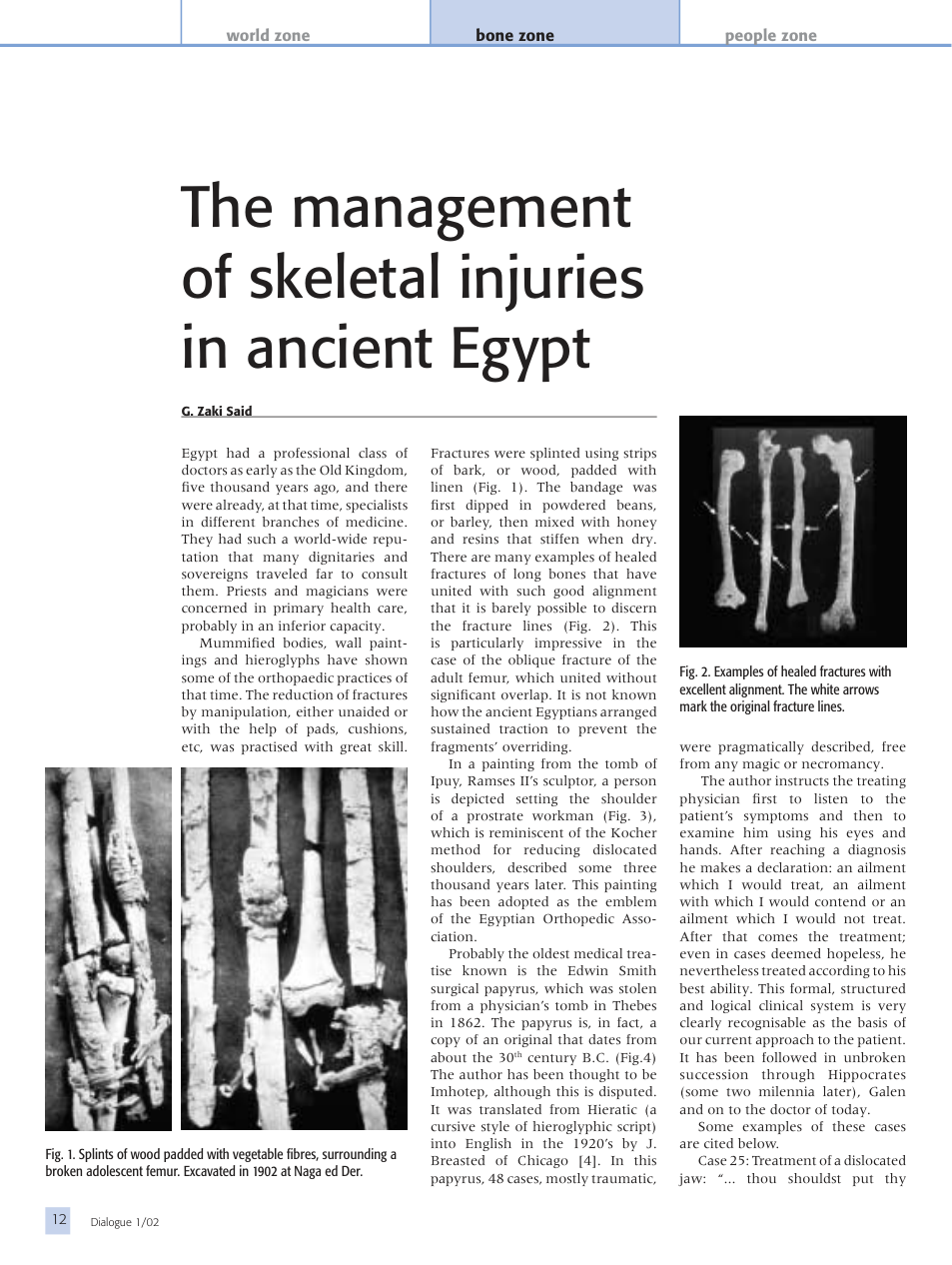 Ancient Egypt Skeletal Injury Treatment cover
