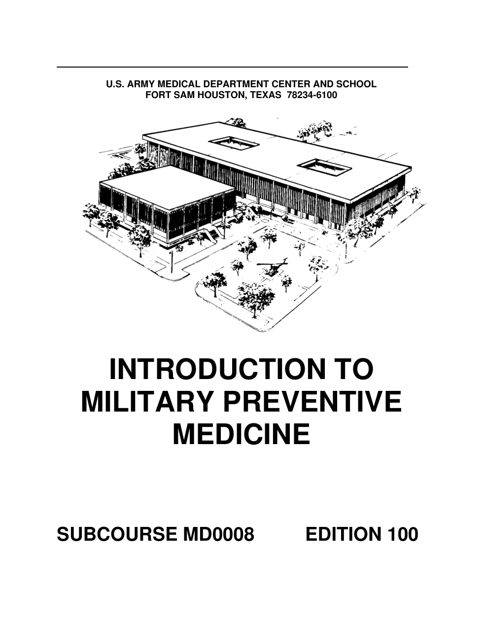 ARMY Medical - Intro to Mil. Prevent. Medicine 178p. cover