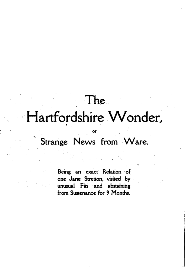 The Hartfordshire Wonder - W Gerish cover