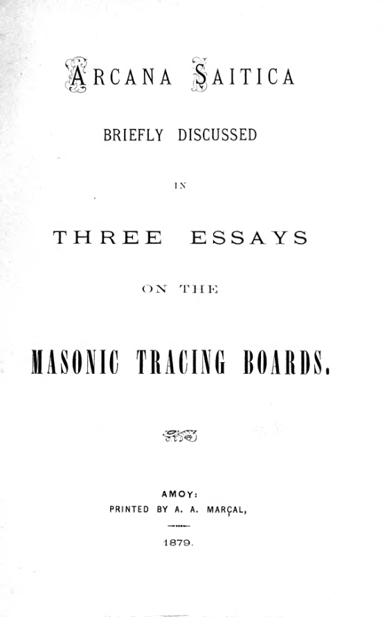 Three Essays on the Masonic Tracing Board - G Herbert cover
