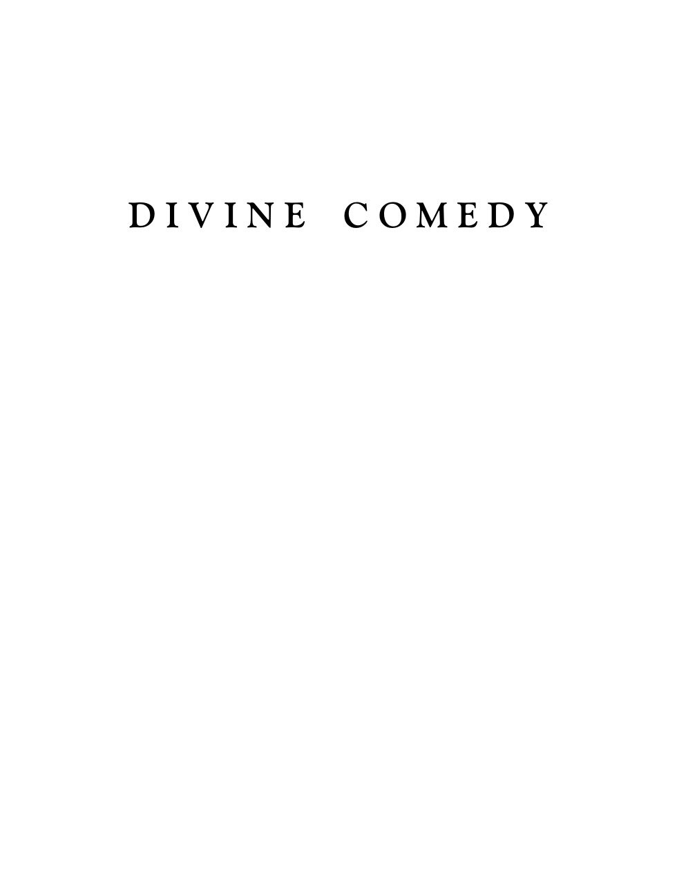 Divine Comedy - Dante Alighieri cover
