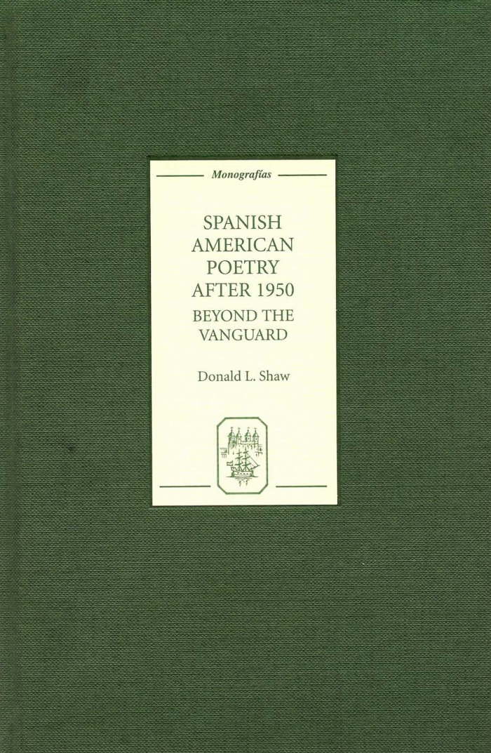 Spanish American Poetry after 1950 cover
