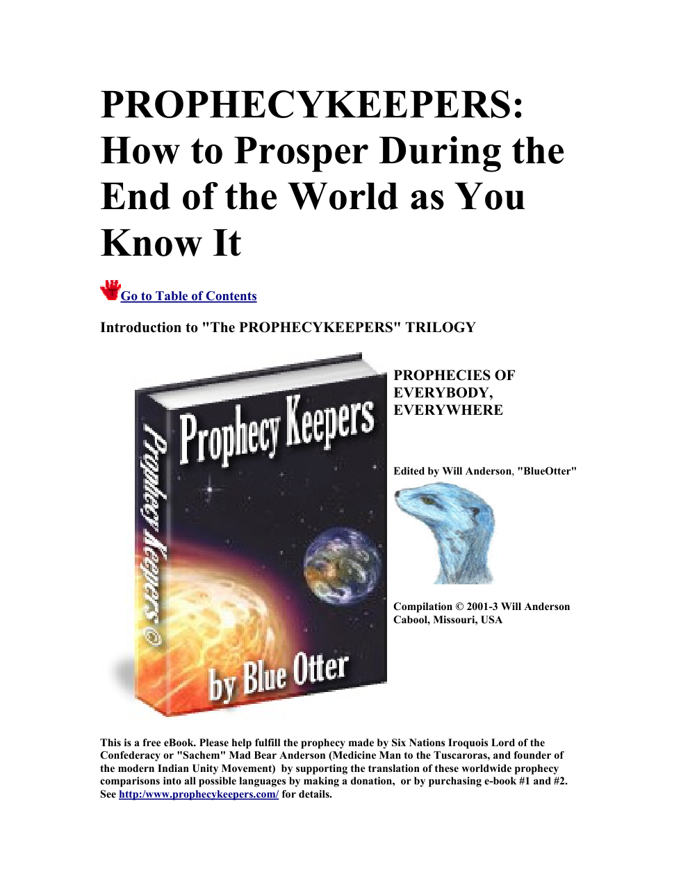 Prophecykeepers cover