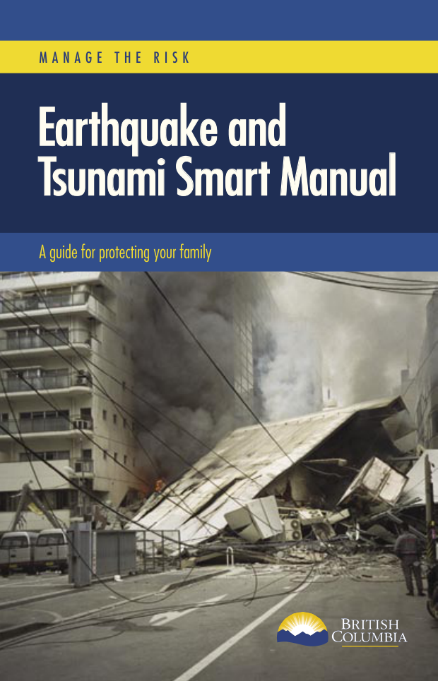 Earthquake and Tsunami Smart Manual 11 pages cover