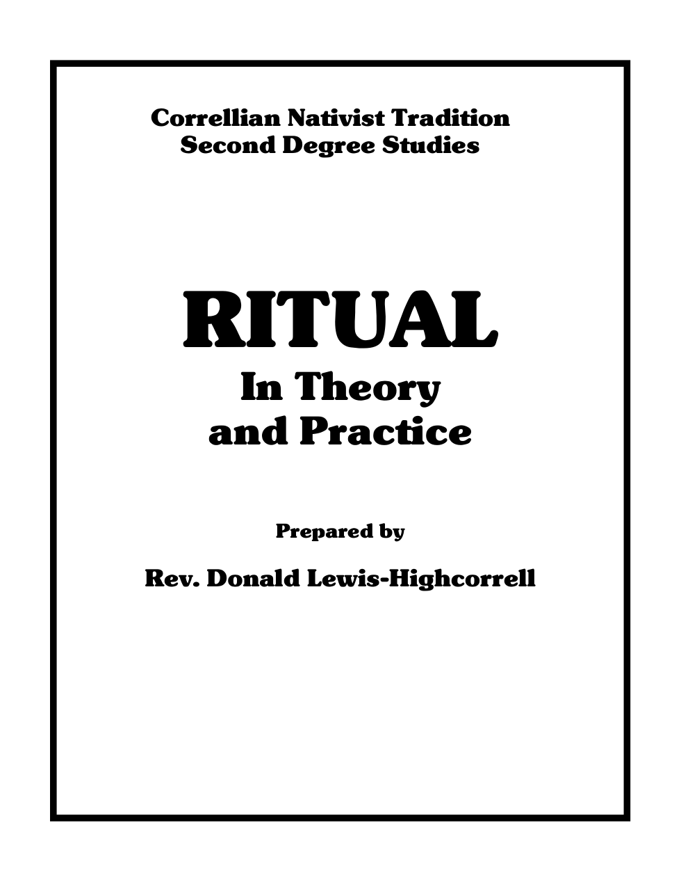 RitualinTheoryandPractice cover