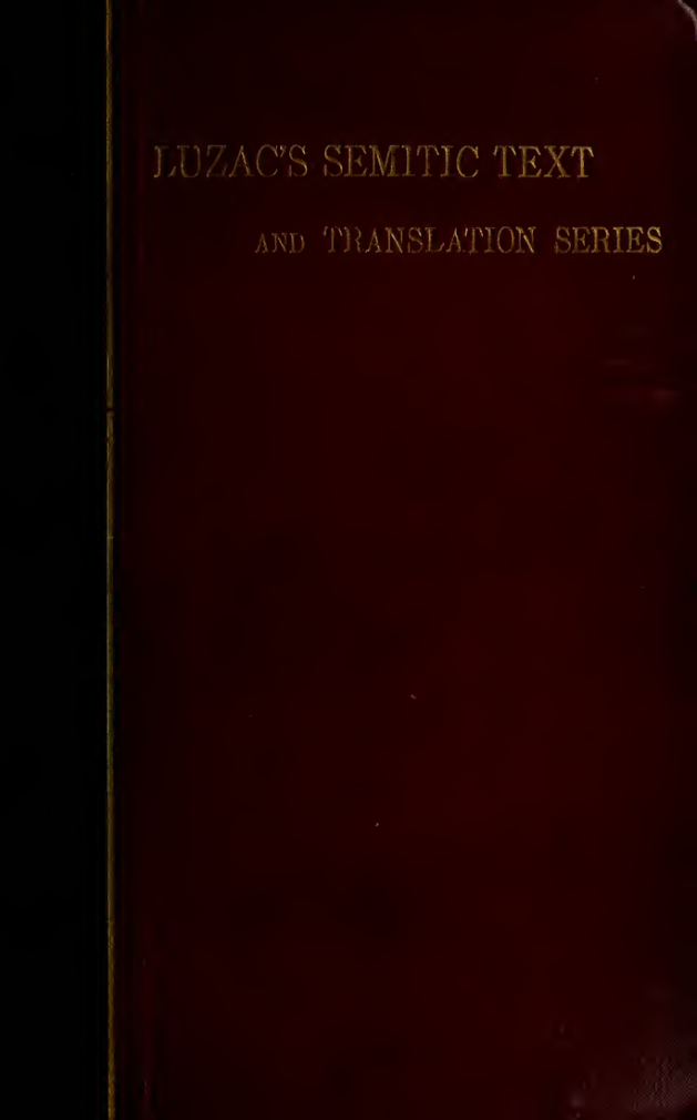 The Devils & Evil Spirits of Babylonia, Volume 1 - R C Thompson (1903) cover
