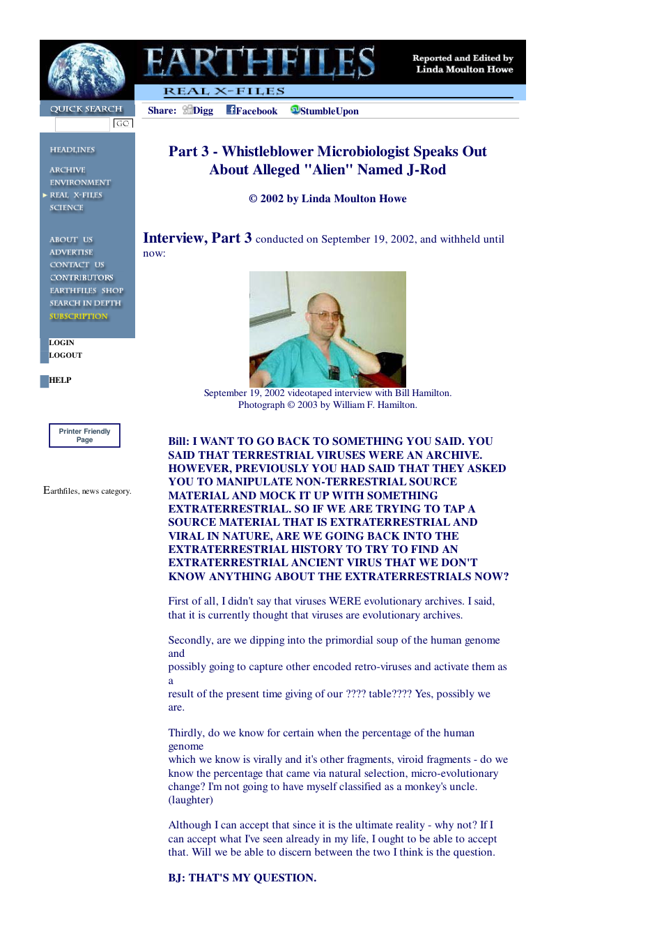 09 15 2003 Part 3 - Whistleblower Microbiologist Speaks Out About Alleged Alien Named J-Rod cover