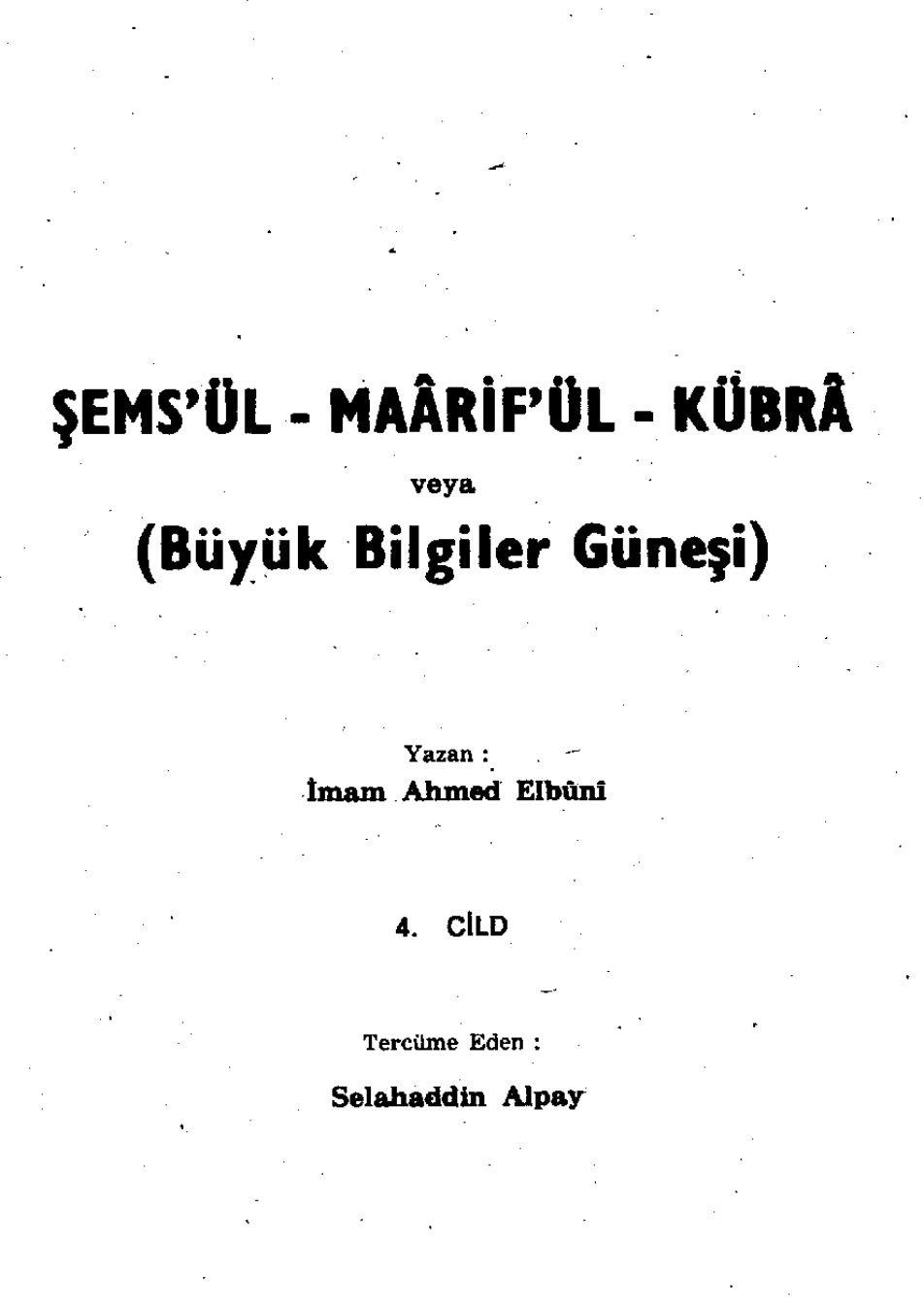 ŞEMS-ÜL MAARİF 4 cover