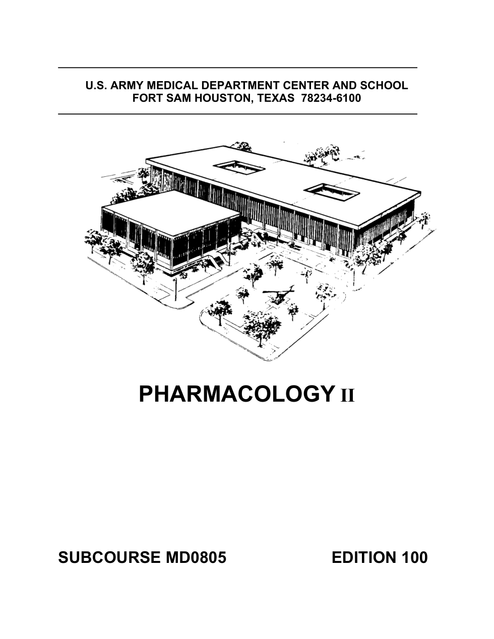 ARMY Medical - Pharmacology II 205 pages cover