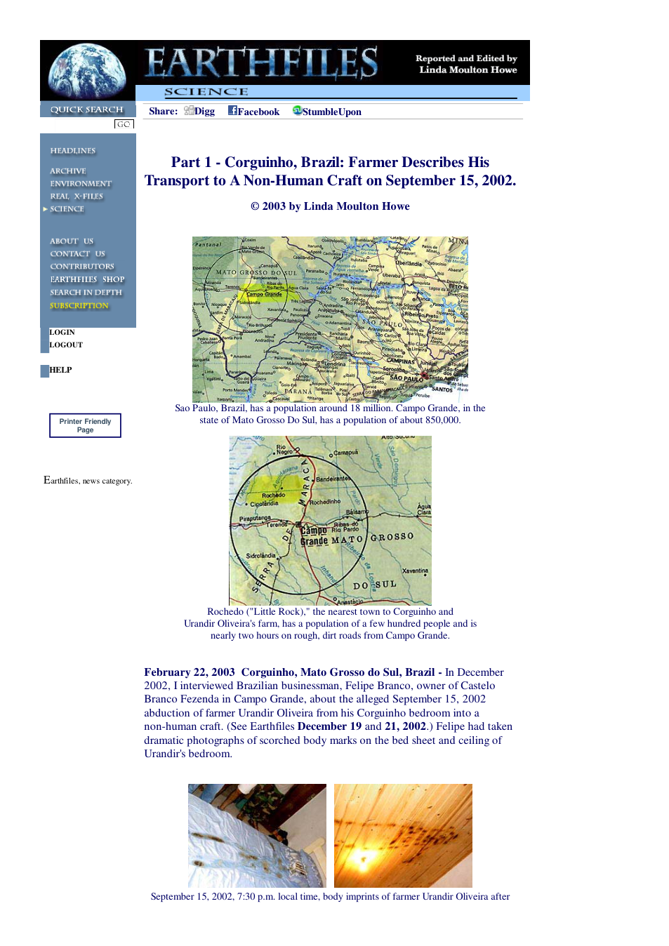 02 22 2003 Part 1 - Corguinho, Brazil Farmer Describes His Transport to A Non-Human Craft on September 15, 2002. cover