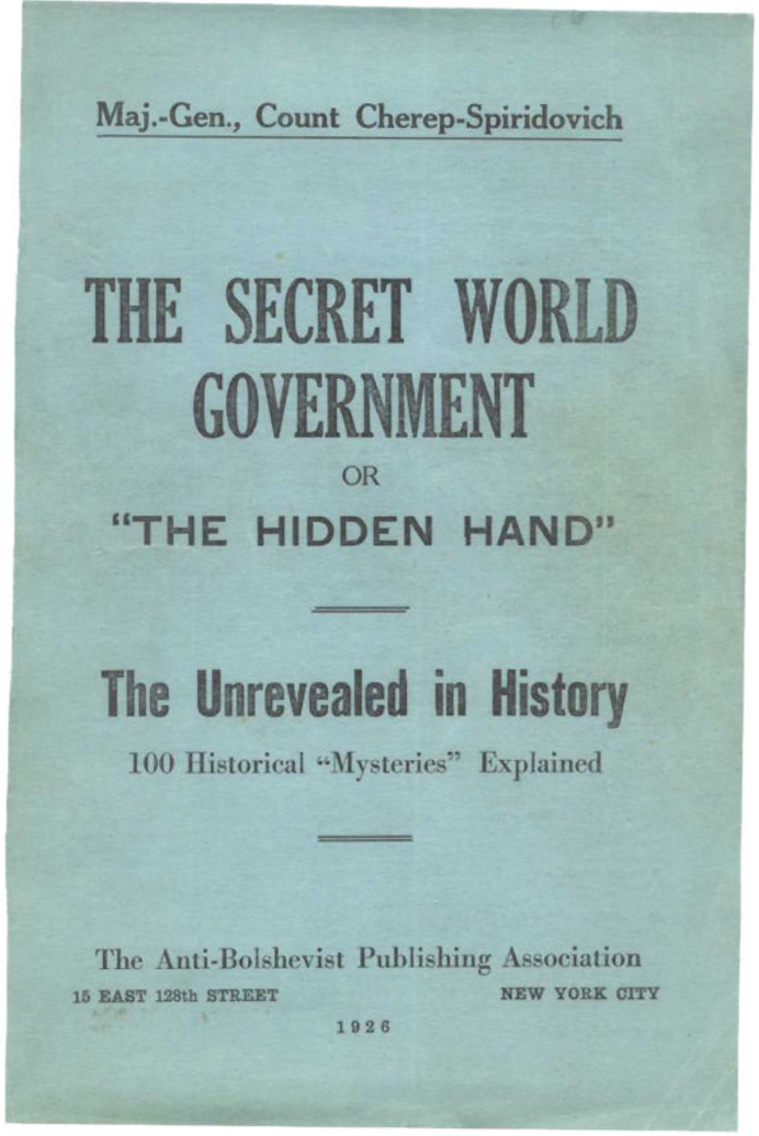 Secret World Government cover