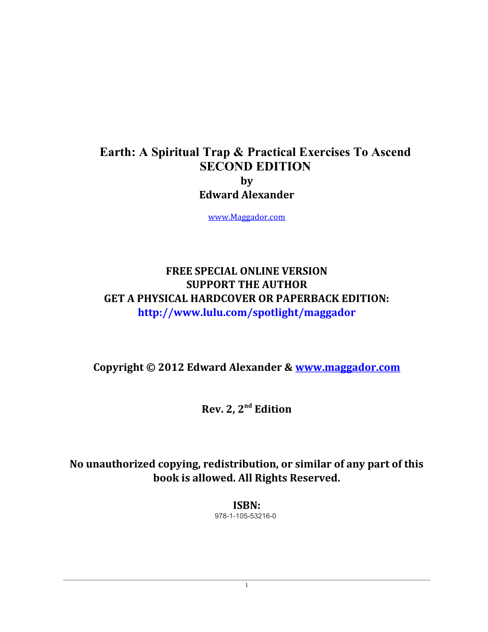 Earth - A Spiritual Trap & Practical Exercises to Ascend cover