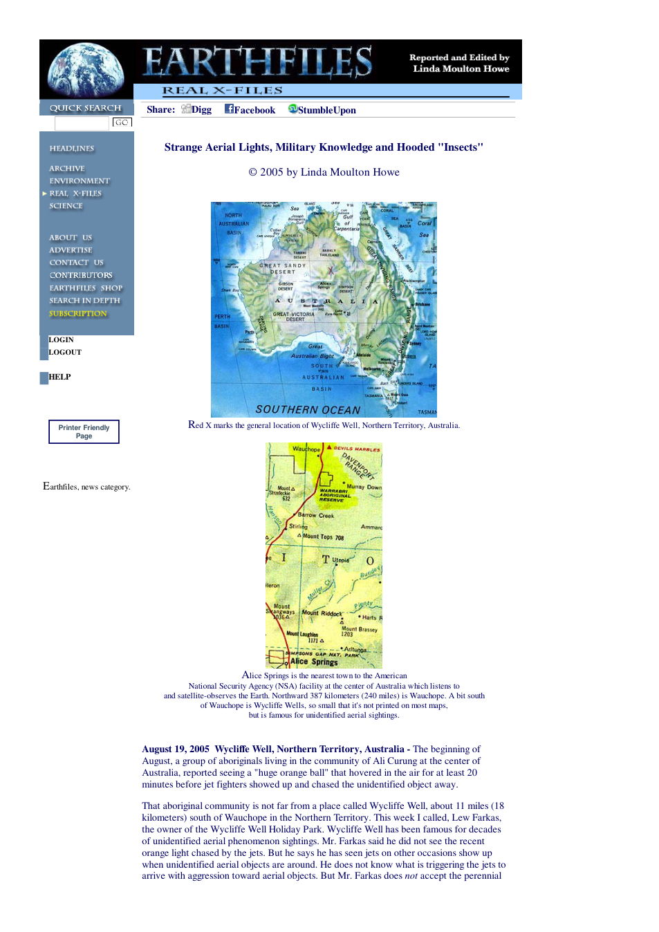 08 19 2005 Strange Aerial Lights, Military Knowledge and Hooded Insects cover
