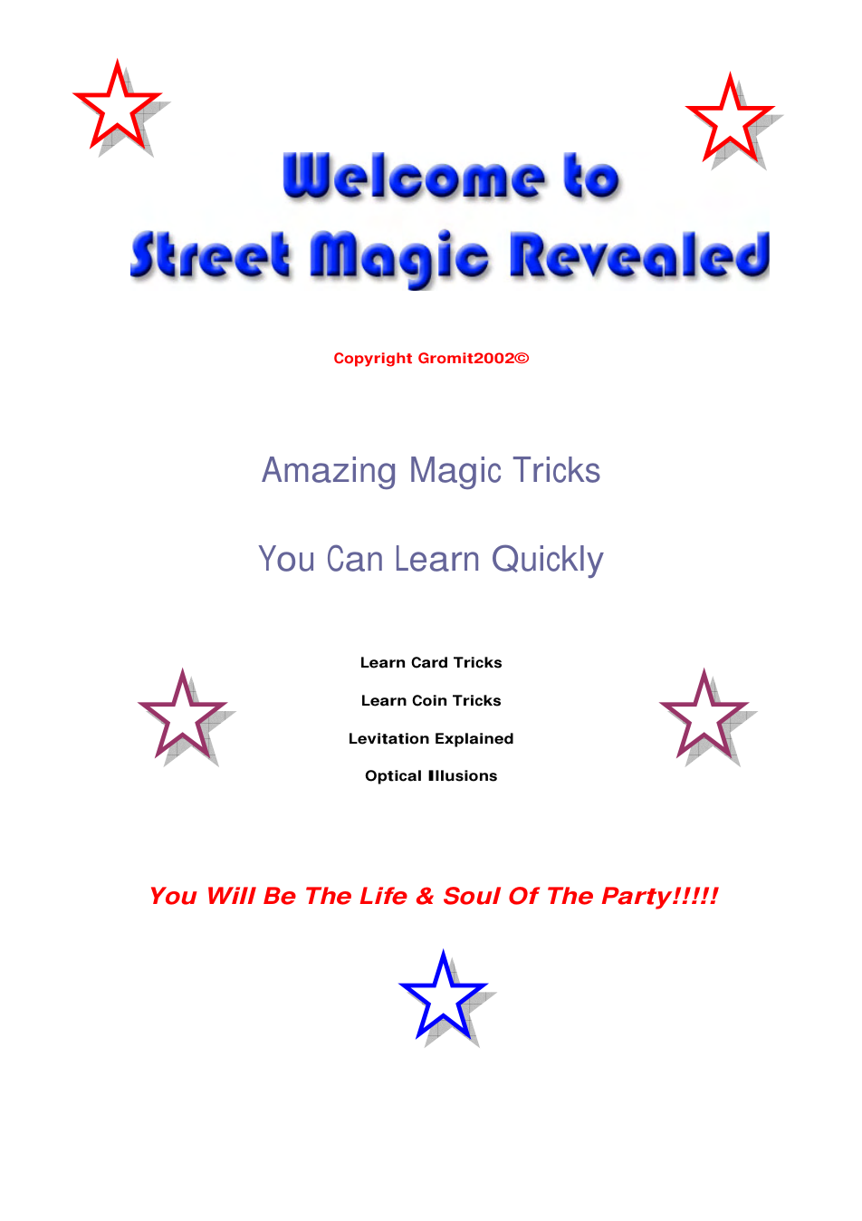 David Blaine - Street Magic Revealed cover