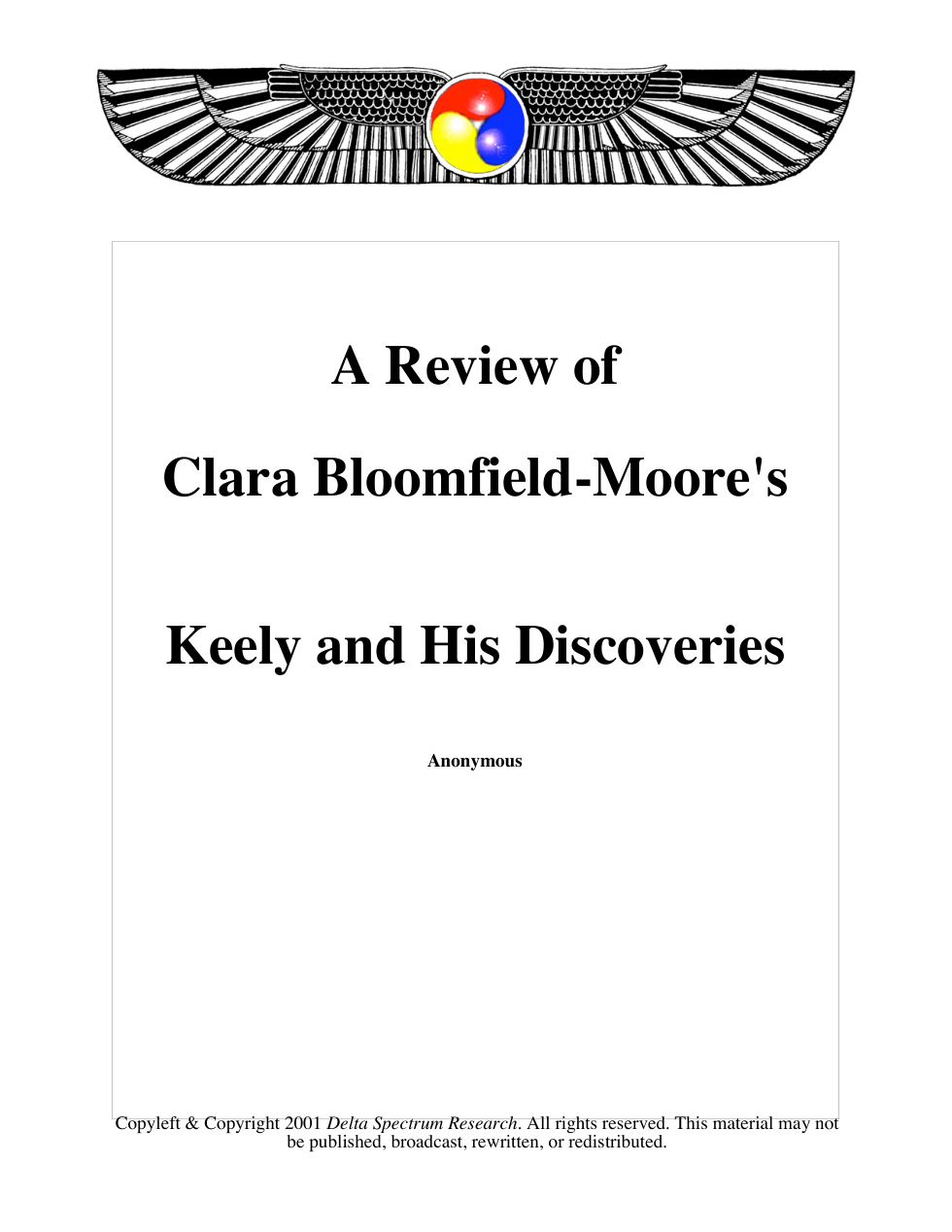Review of KS cover