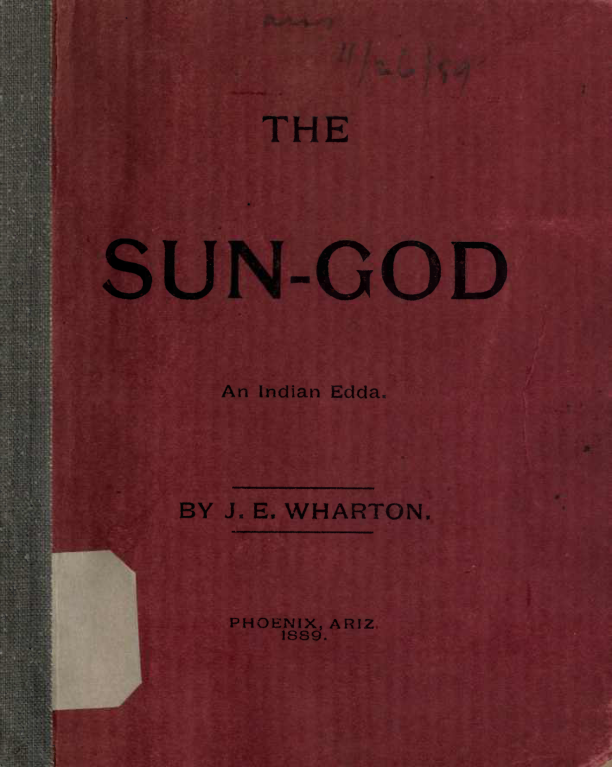 The Sun God - J E Wharton cover