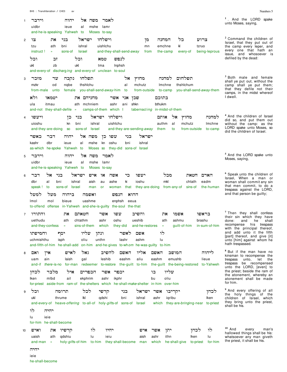 04005-The Book Of Numbers Chapter-005 cover
