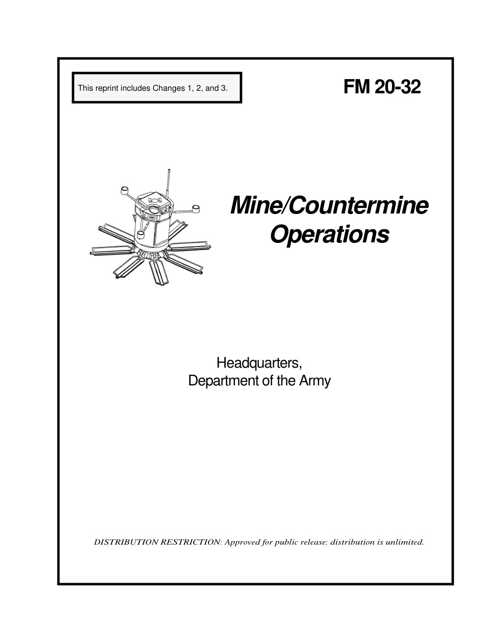 ARMY Mine, Countermine Operations 2002 512 pages cover