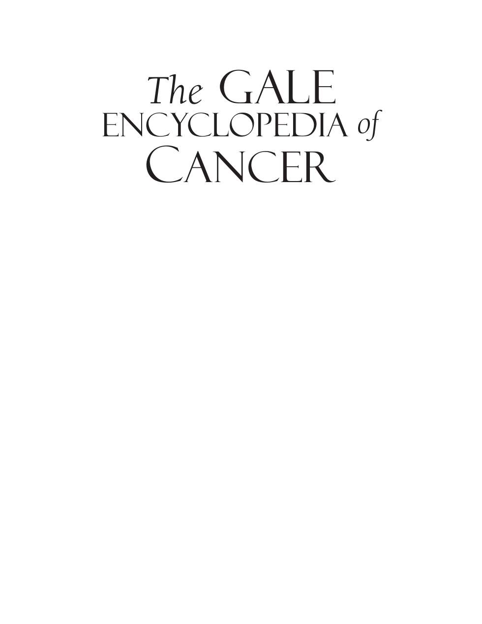 The Gale Encyclopedia Of Cancer Vol. 2 - (L-Z) cover