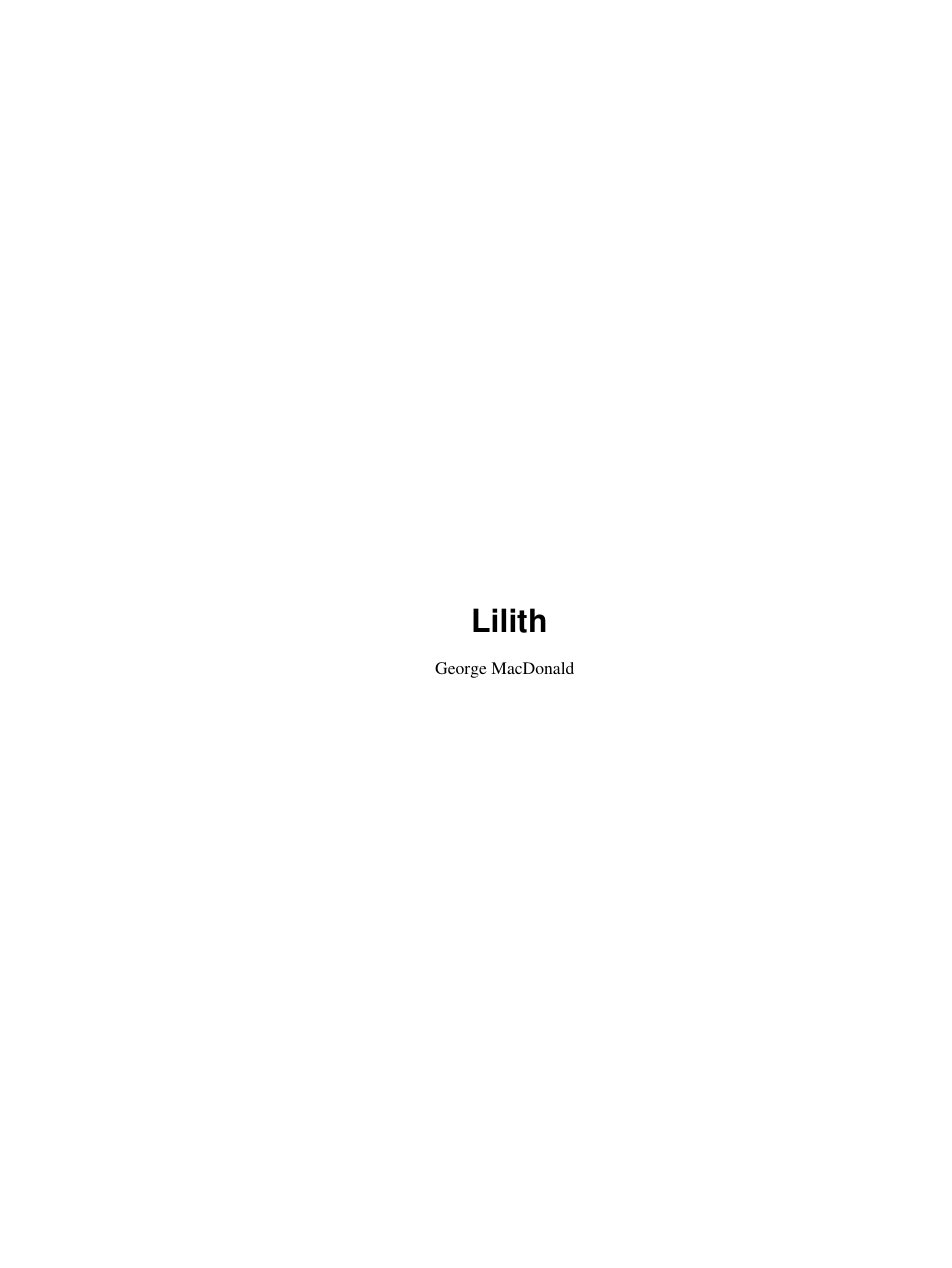 Lilith cover