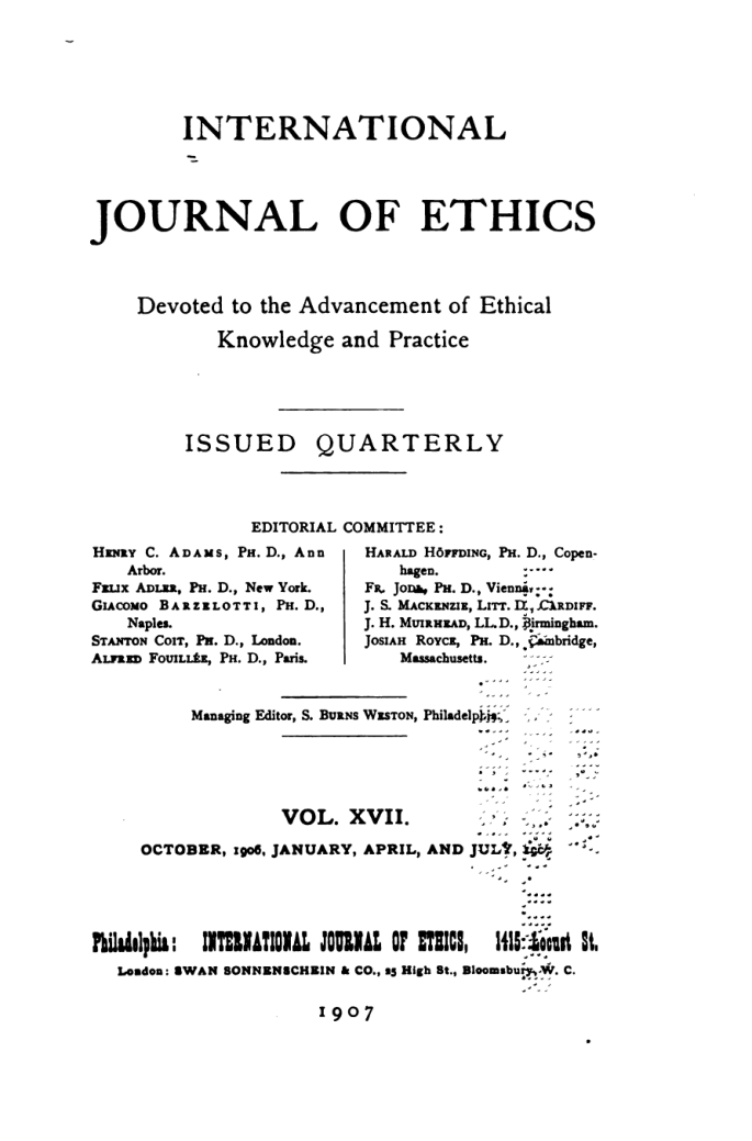 Ethics cover