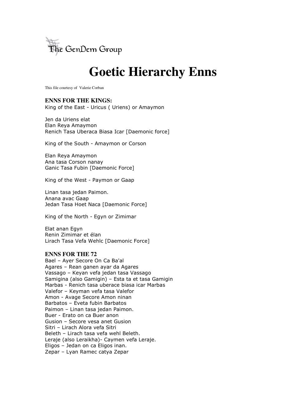 Daemonolatry - Goetic Hierarchy Enns cover