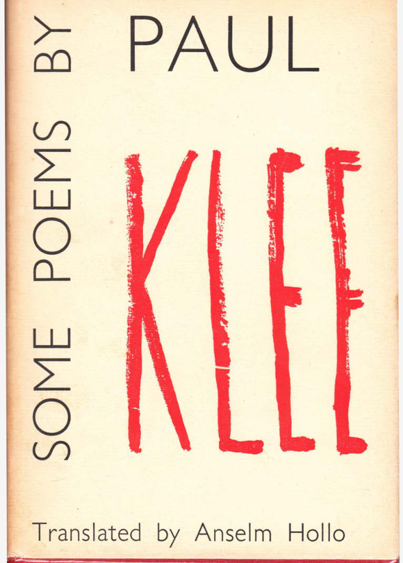 Paul Klee Some Poems cover