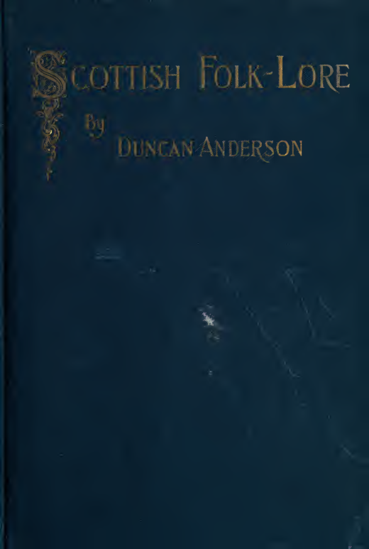 Scottish Folk-Lore - D Anderson (1895) cover