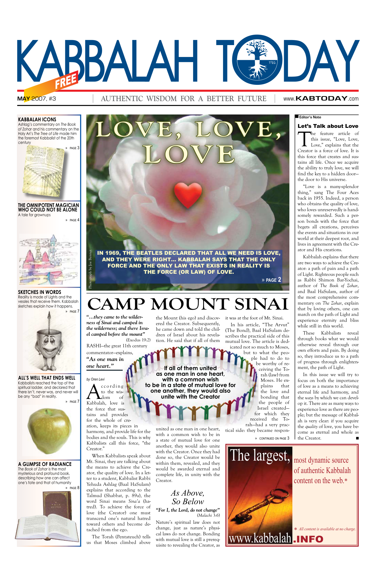 Kabbalah Today no 3 cover